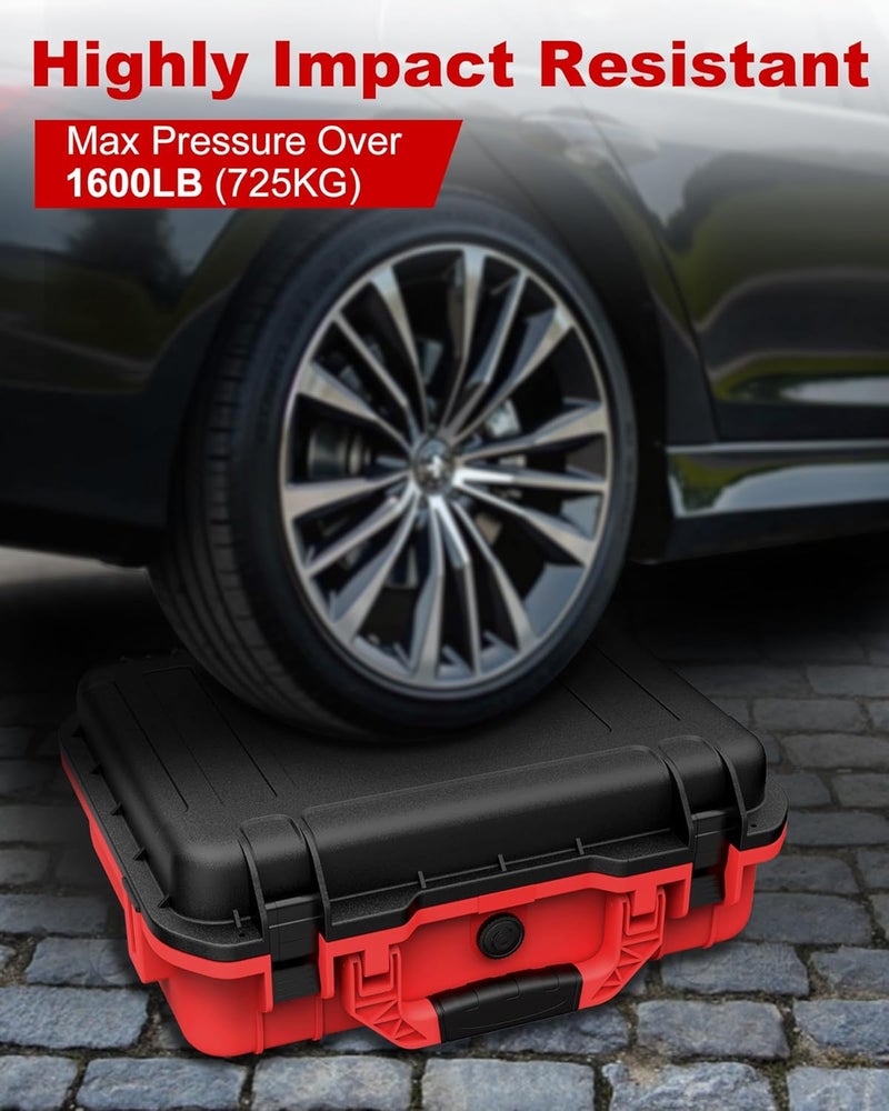 TAILBB for Starlink Mini Case, Starlink Mini Accessories Kit Gen 4 Waterproof Black & Red Design Hard Case,Waterproof Pouch Bag & Shoulder Strap,Ideal for Travel, RV, Camping,Backpack Carrying Storage Mount - Image 4